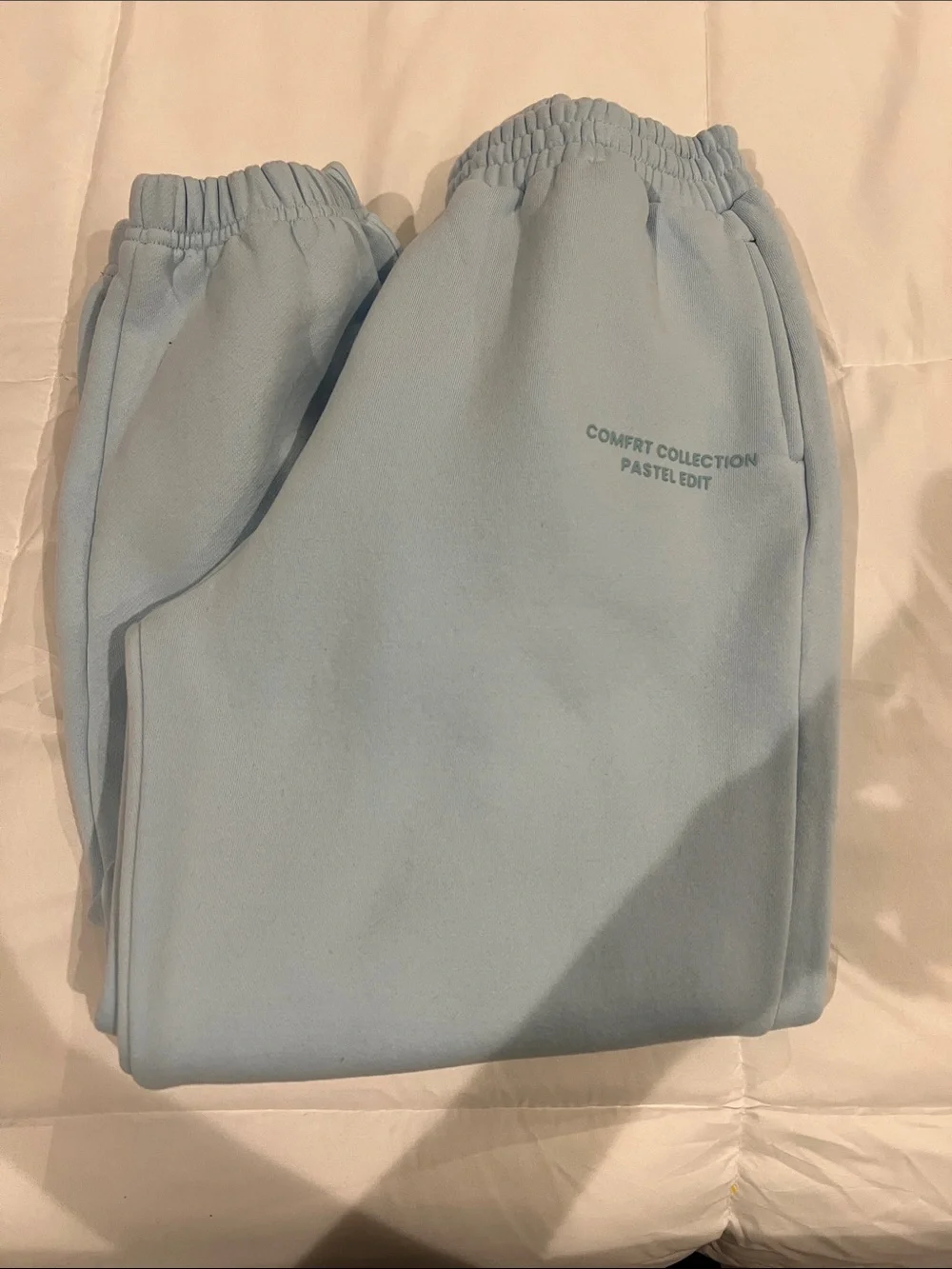 Kids Pastel Blue Comfort Jogger Sweatpants